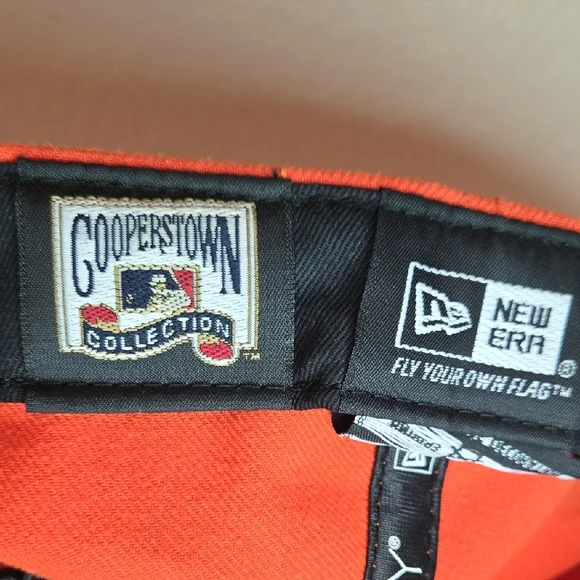 New Era NY Mets Bright Orange Cap with Camouflage Brim - Picture 6 of 10